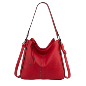LA Pre-Loved Handbags Red Leather Hobo Bag